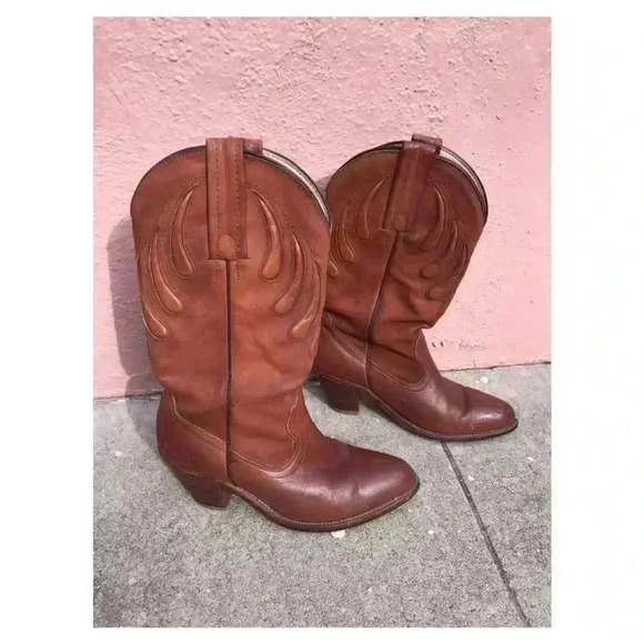 Frye Women Cowboy Boots Size 6/12 - Picture 1 of 6